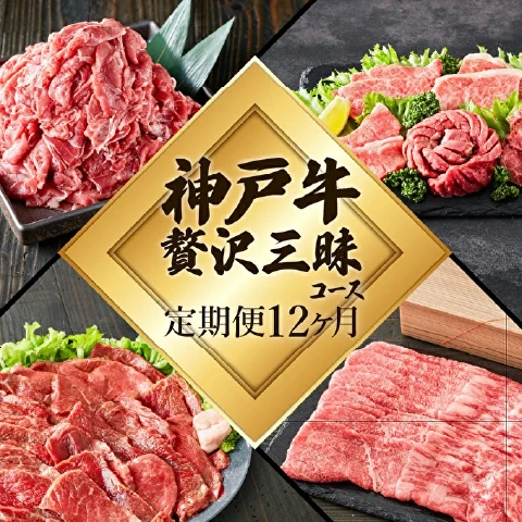神戸牛 贅沢三昧 【定期便12ヶ月】