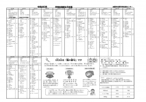 令和6年3月中学校献立表