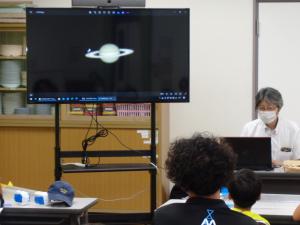 昨年度の観察会で撮影した土星の写真