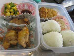 二段重ねのお弁当