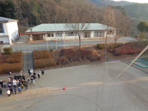 気球から参加者を見下ろした風景