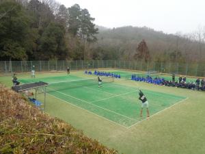 エキシビションゲーム見学の様子
