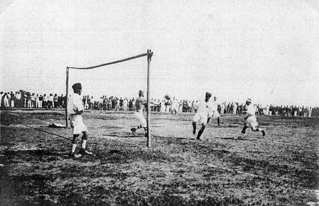 image: Prisoners playing soccer