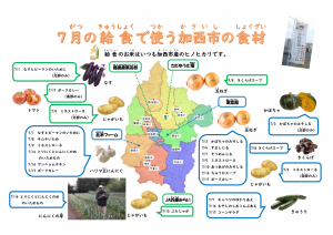 令和7年7月加西産食材地図