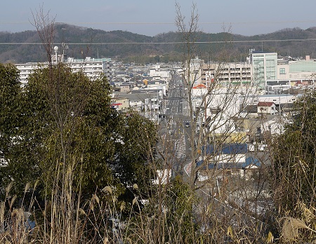 現在の北条（金刀比羅神社から）の画像