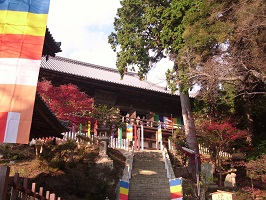 image:The current stone steps at the Ichijoji Temple