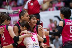 ヴィクトリーナ姫路試合中の写真