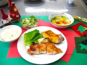 完成したお料理を並べた様子