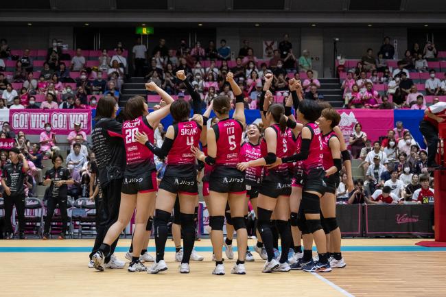 ヴィクトリーナ姫路試合中の写真