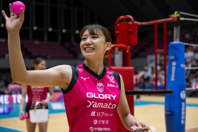 ヴィクトリーナ姫路試合中の写真