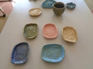 焼きあがった作品の一部