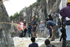 写真：長の石山で撮影「カムイ外伝」公開の画像1