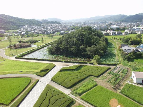 玉丘古墳全景