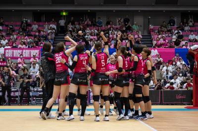 ヴィクトリーナ姫路試合中の写真